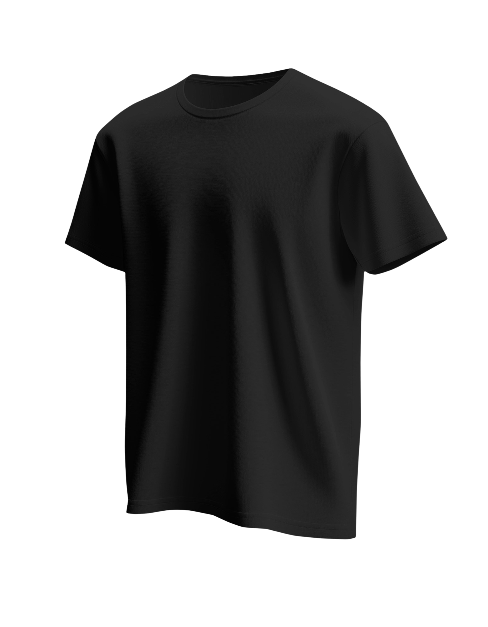 CLASSIC PLAIN BLACK TEE