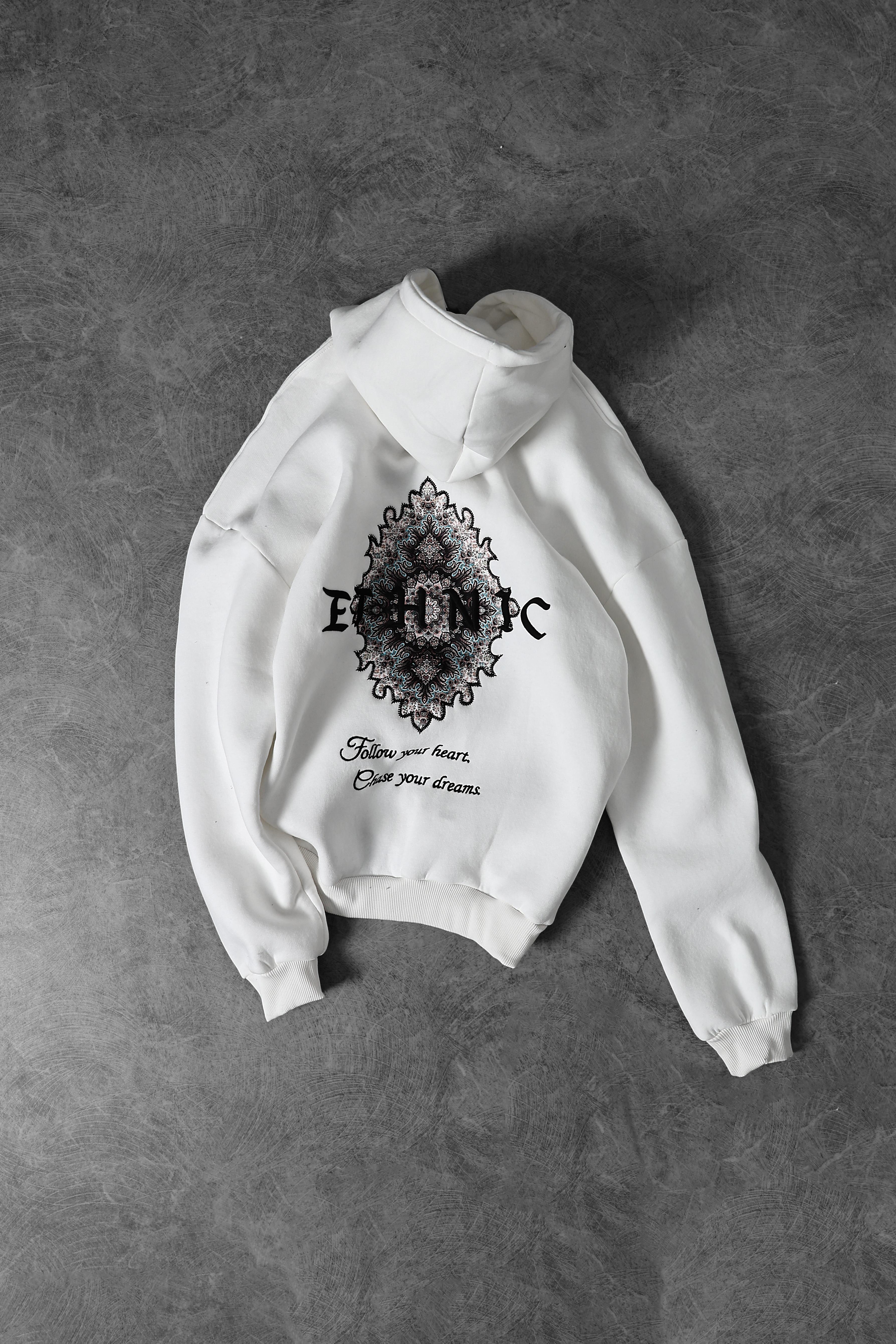 ARCHIVE SOUL UNISEX HOODIE - WHITE