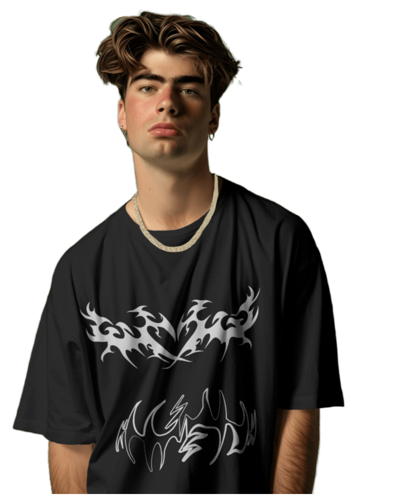 Y2K BLACK OS TEE