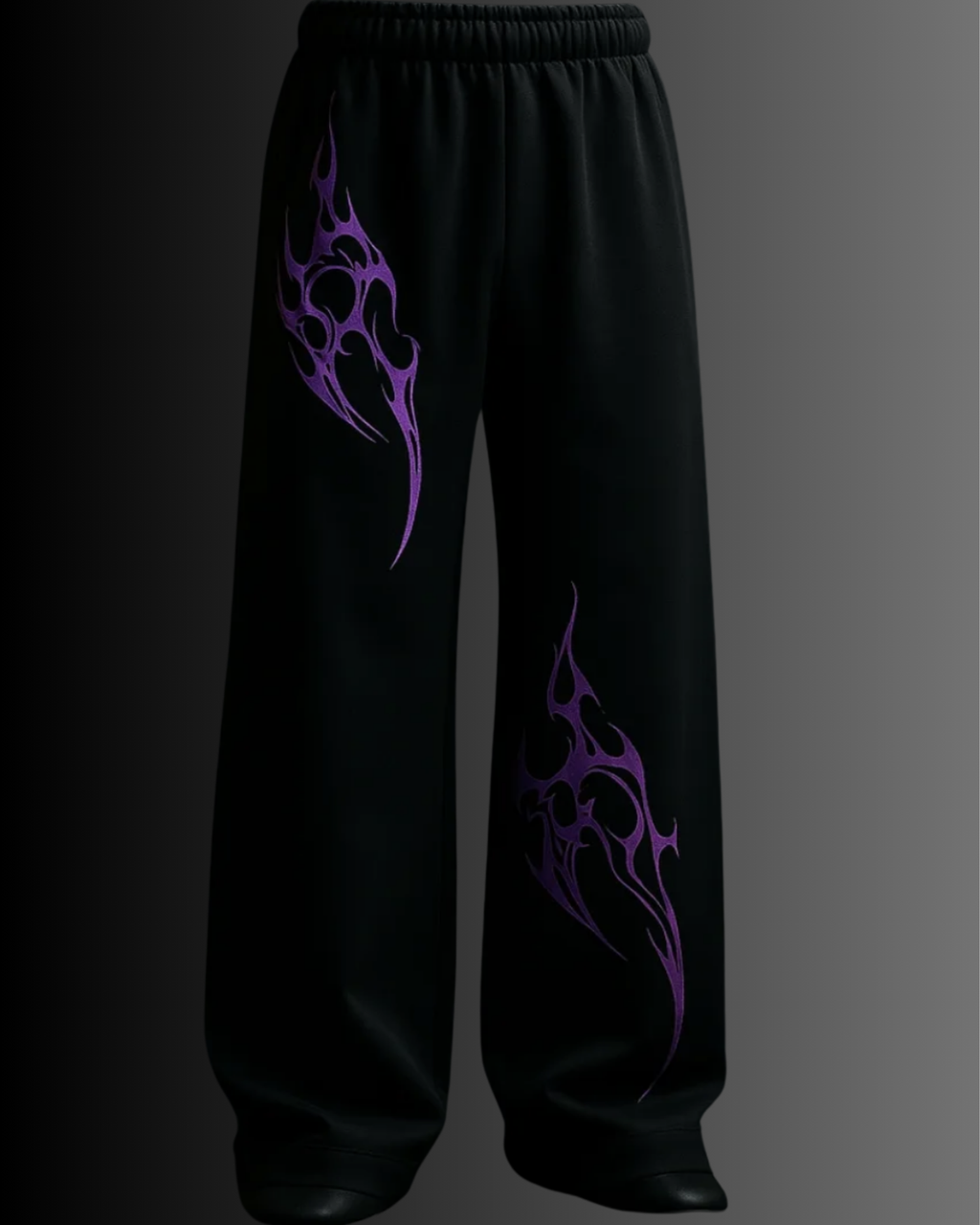 VOID VIOLET UNISEX STRAIGHT FIT BAGGY PANTS